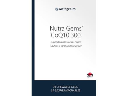 Metagenics - nutragems coq10 300 - 30 chewable tablets Supply