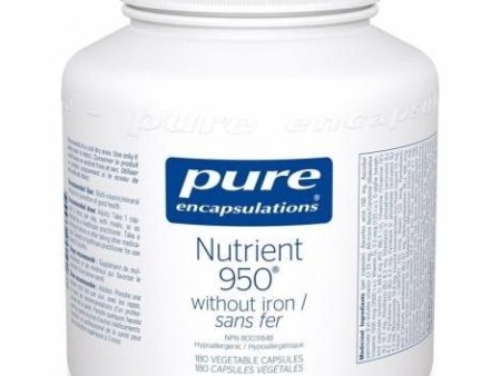 Pure encaps - nutrient 950® without iron - 180 caps Hot on Sale