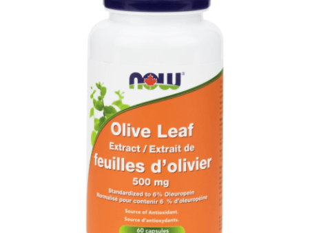 Now - olive leaf extract 500mg  60 vcaps on Sale