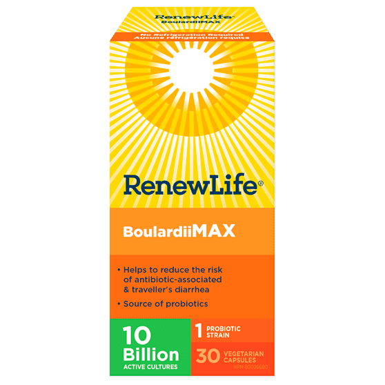 Renew life - boulardiimax (10b) travel  support - 30 caps Online Sale