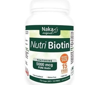 Naka - original nutri biotin 5,000 mcg - 75 caps Online Sale