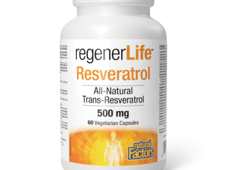 Natural factors - regenerlife resveratrol rich  500mg - 60 vcaps For Cheap