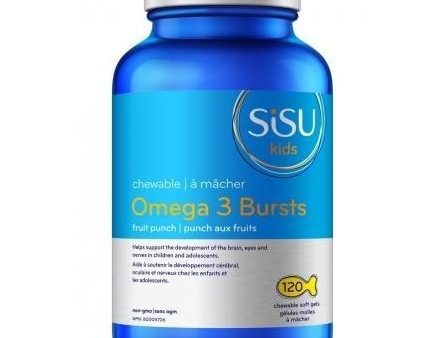 Sisu - omega 3 bursts - chewable fish for kids  (fruit punch 120 sgels) Online