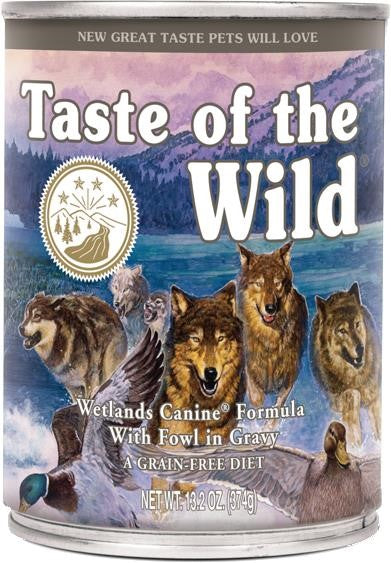 Taste of the Wild Wetlands Canine Formula with Fowl in Gravy For Cheap