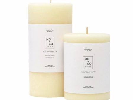 Natural White Beeswax Pillar Candle Online Sale