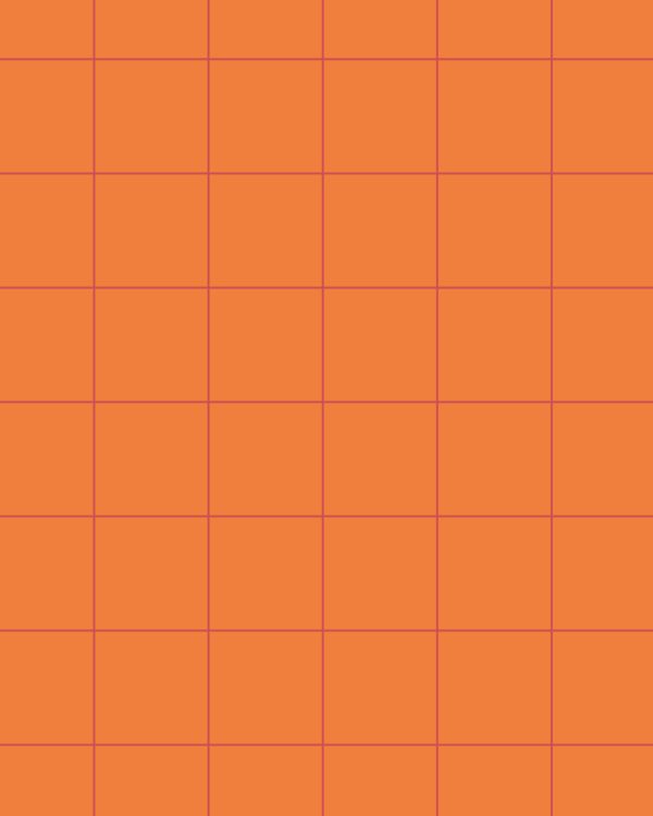 Grid · flame orange Fashion