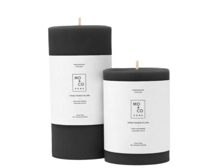 Charcoal Beeswax Pillar Candle Sale