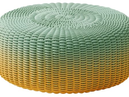 Round Ottoman, Gradient For Cheap