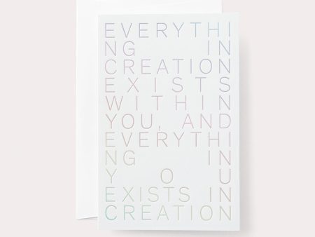 Creation, Card Online now