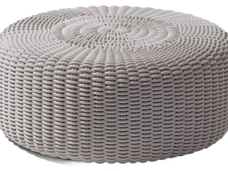 Round Ottoman, Monochrome on Sale