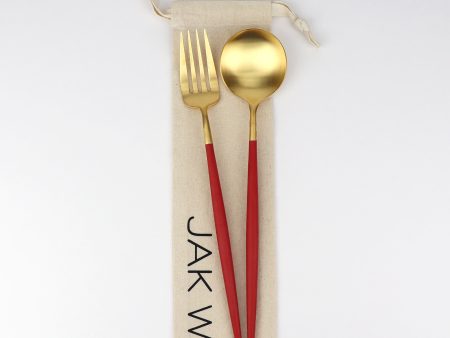 GOA Red Gold Serving Utensils Fashion