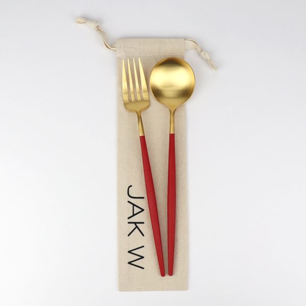 GOA Red Gold Serving Utensils Fashion